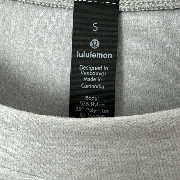 BNWT Lululemon Surge Warm Long Sleeve in Light Grey - Picture 11 of 13